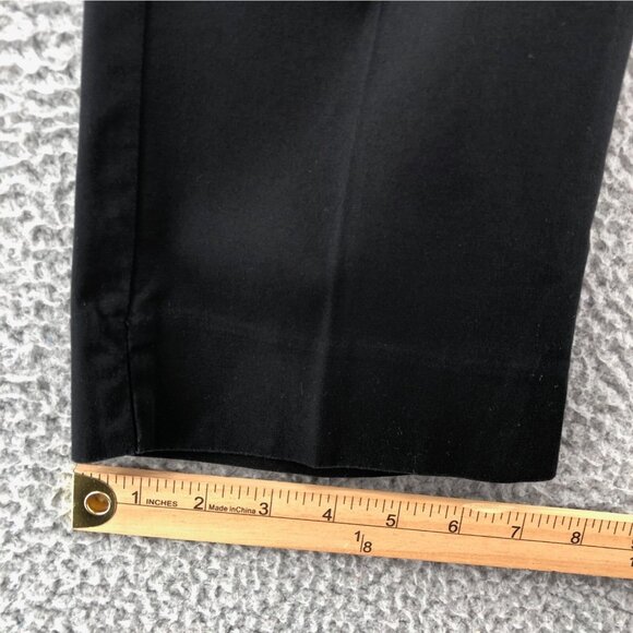 Talbots Pants Womens 8 Black Curvy Stretch Cropped Pockets Office Work Casual - Picture 10 of 11